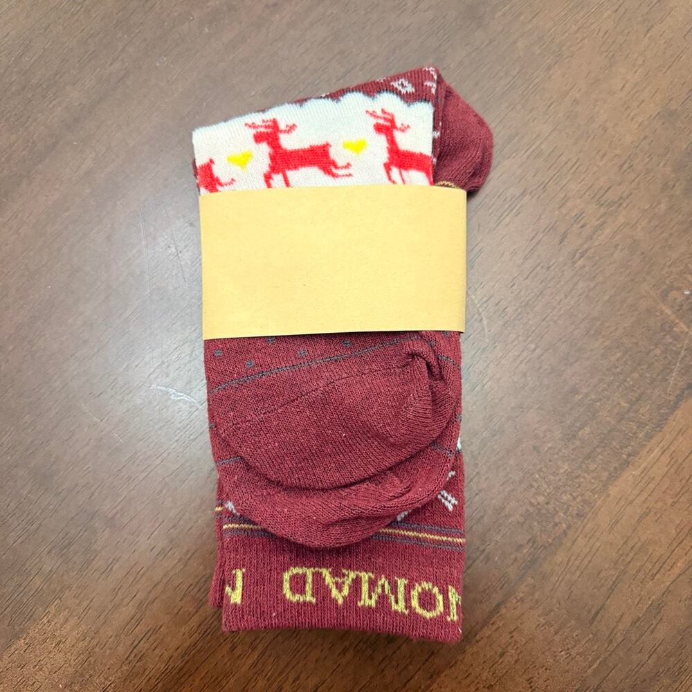Nomad Red Reindeer Socks